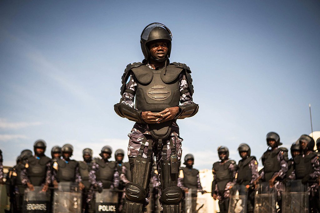 Police exercise of the Togolese FPU in Northern Mali