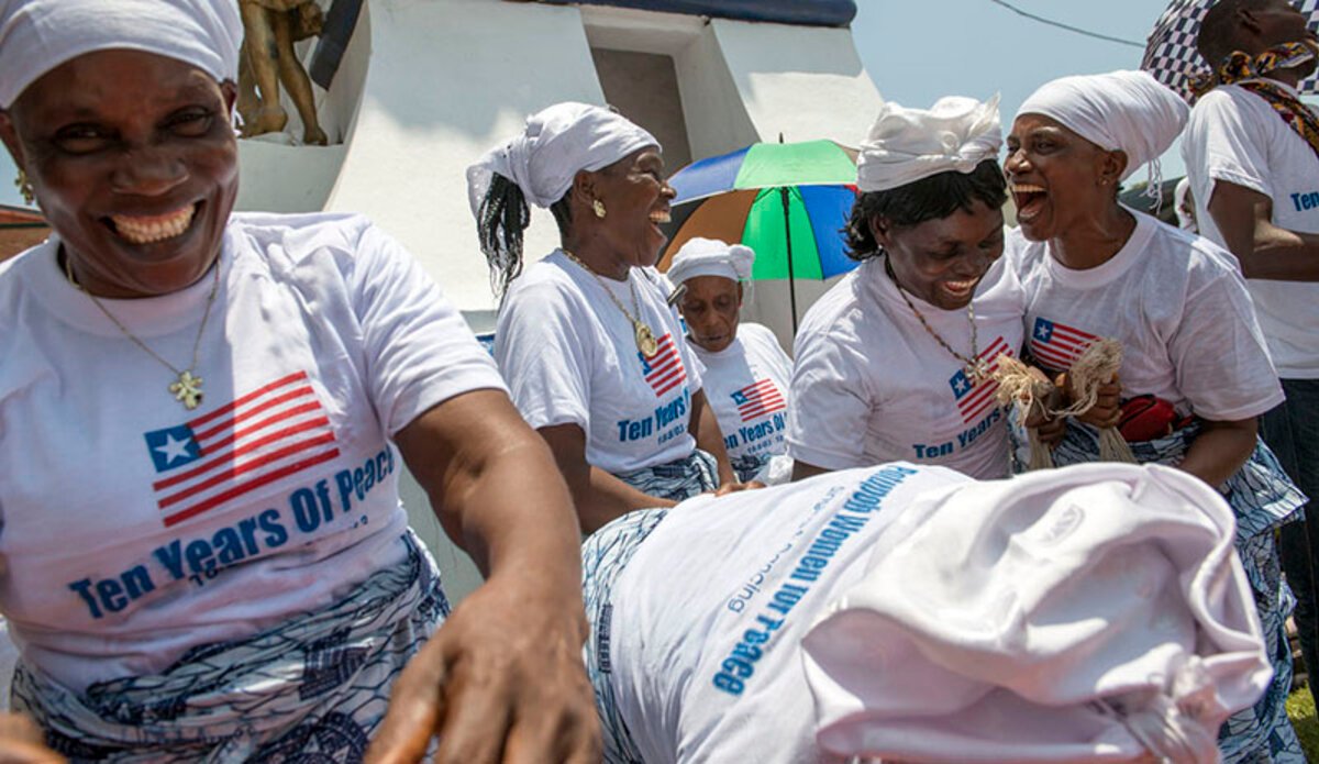 Photo ONU/MINUL/Staton Winter La Mission de maintien de la paix au Libéria a félicité le peuple et le Gouvernement du pays pour plus d’une décennie de paix.